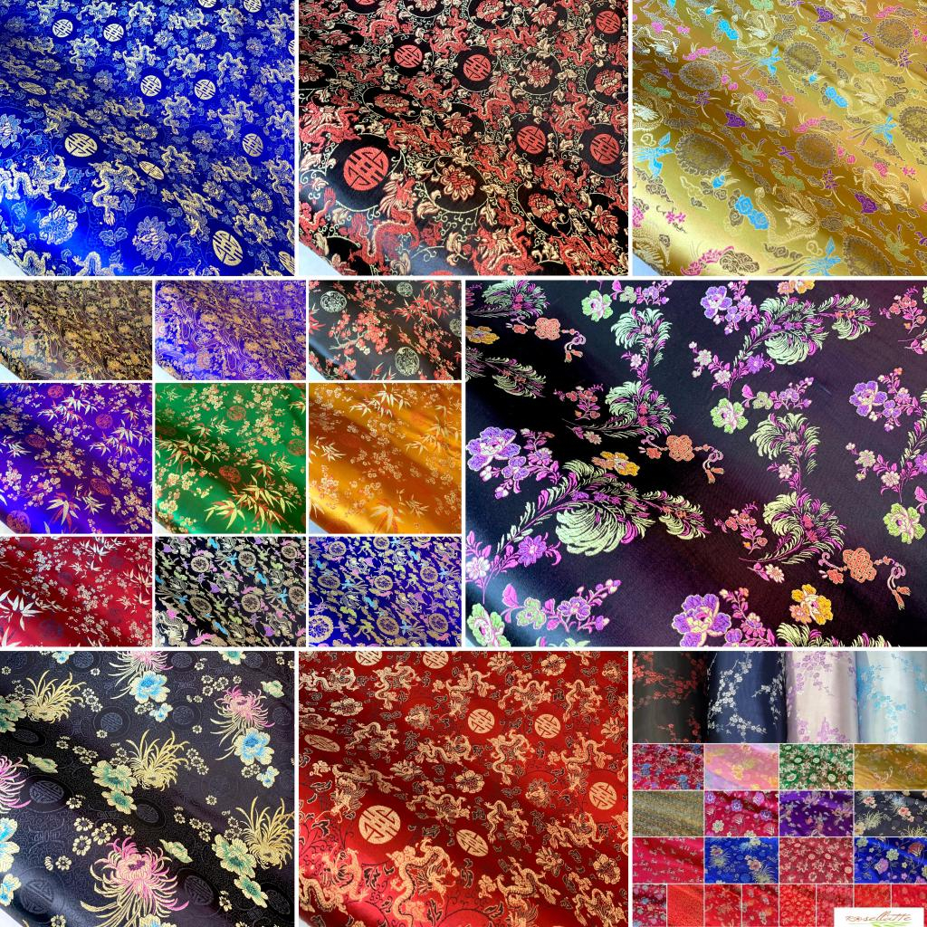 KAIN CHEONGSAM BAJU CINA SHANGHAI QI BAO IMLEK IMPORT