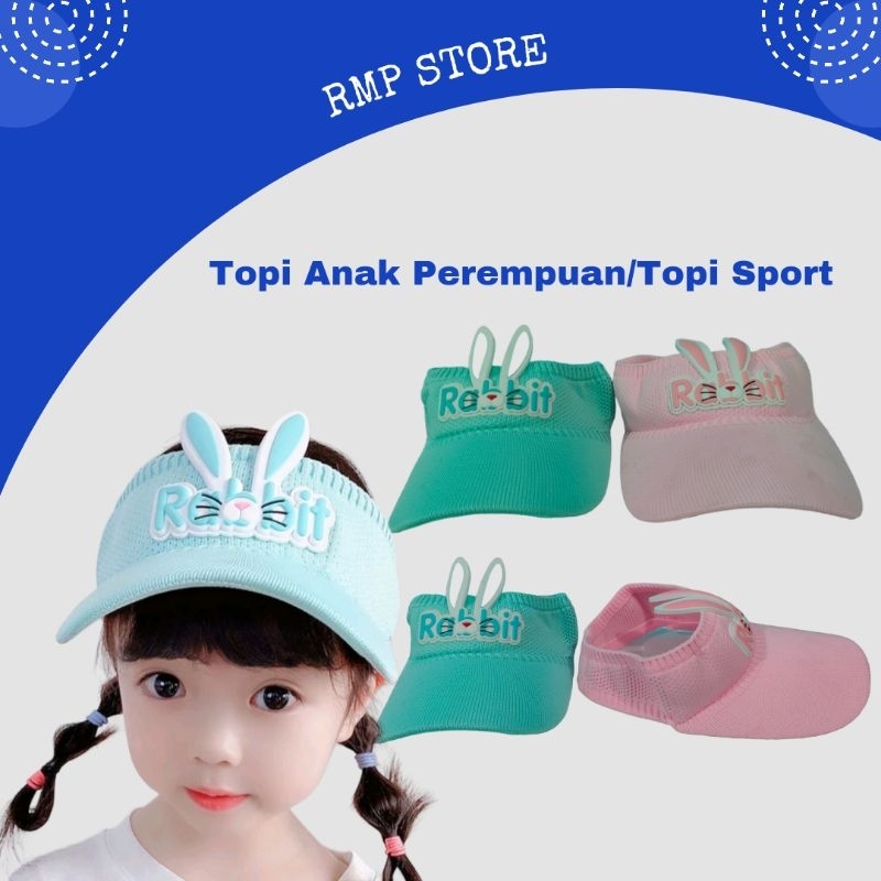 Topi Anak Perempuan/Topi Olahraga Anak Perempuan/Topi Knit Visor