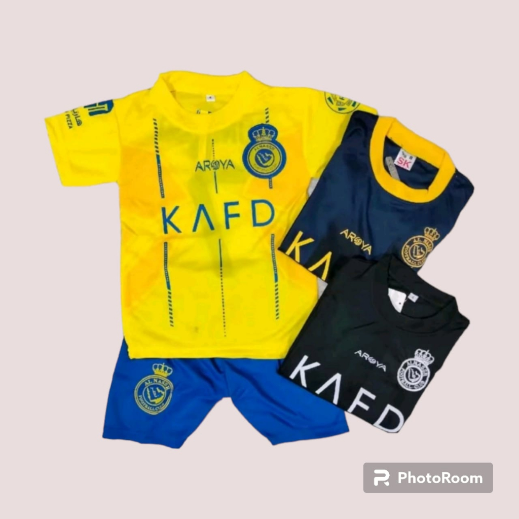 BAKTI SHOP/ Jersey RONALDO AL Nassr KAFD 2023 baju sepak bola CR7 CRISTIANO JERSEY STELAN ANAK Terba
