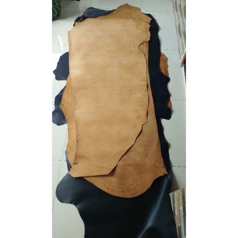 Kulit Sapi Asli Lembaran Grade A PREMIUM 2mm 1,5mm Tekstur kaku tidak lembek