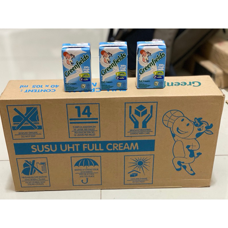 

greenfield UHT Full Cream // susu UHT// greenfield