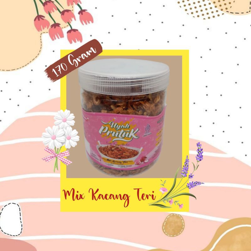 

Uyah Prutuk K'rizka varian rasa mix kacang teri 170 gram