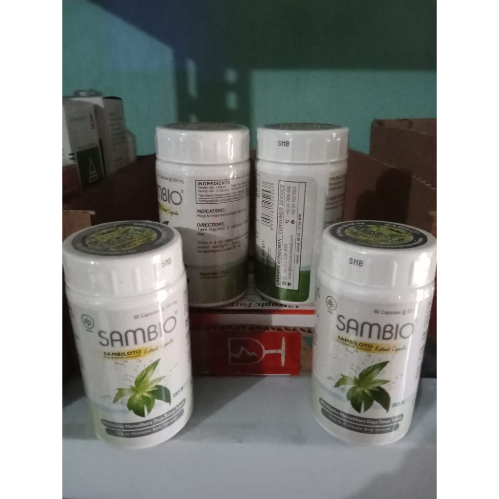 

ekstrak daun smbiloto / sambio 60kapsul / sambio borobudur / vitamin / daya tahan tubuh / herbal ekstrak