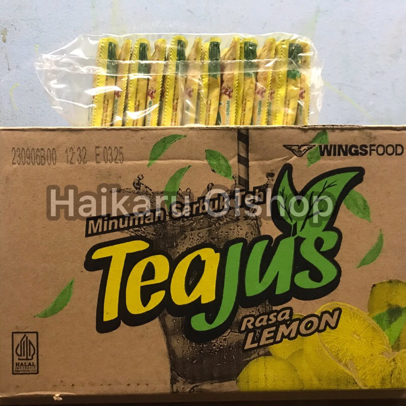 

Teajus/Tea Jus/Teh Jus Lemon Renceng Isi 10 Pcs Pembelian Minimal 3 Rencen