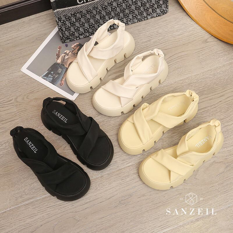 SG8898 syafniegalery Sanzeil Dolce Original Brand SANZEIL sandal sol tebal