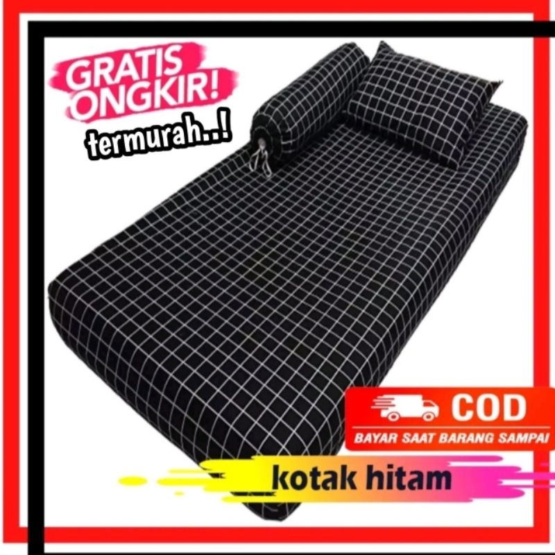 sprei kotak aesthetic | sprei kotak | sprei set | sprei kotak hitam | sprei sudut karet | sprei kota