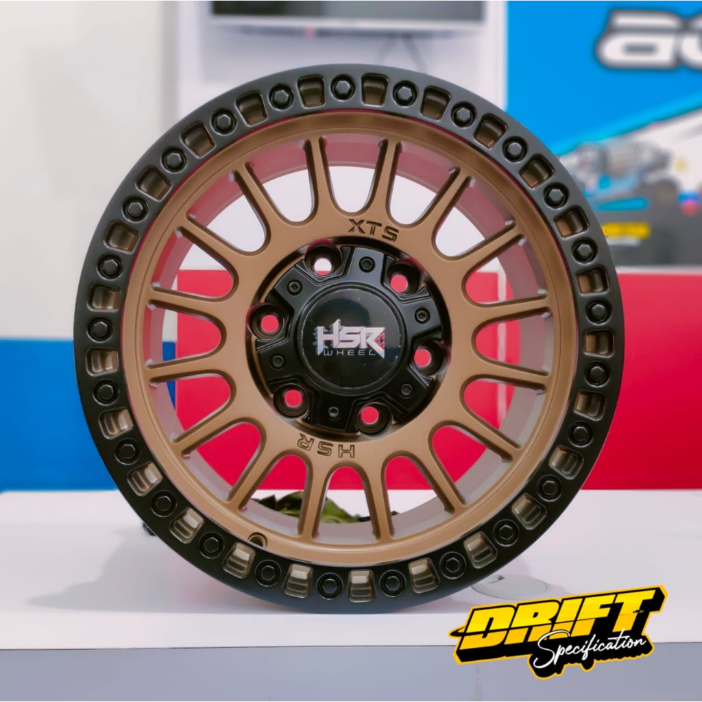 Velg Offroad HSR XTS05 R15 Lubang 6 untuk mobil Dmax Triton Panther Hilux