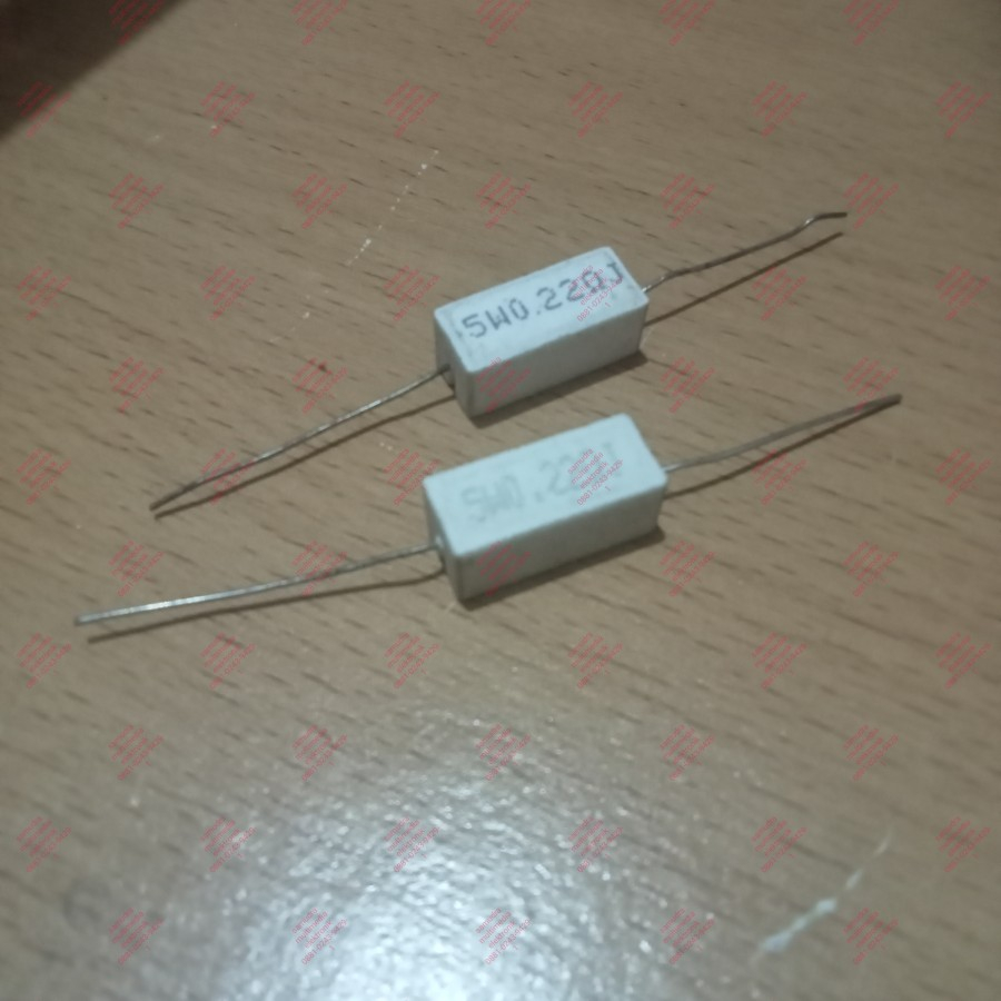 Resistor kapur 5W 22 22R 5W 22RJ 22ohm ready