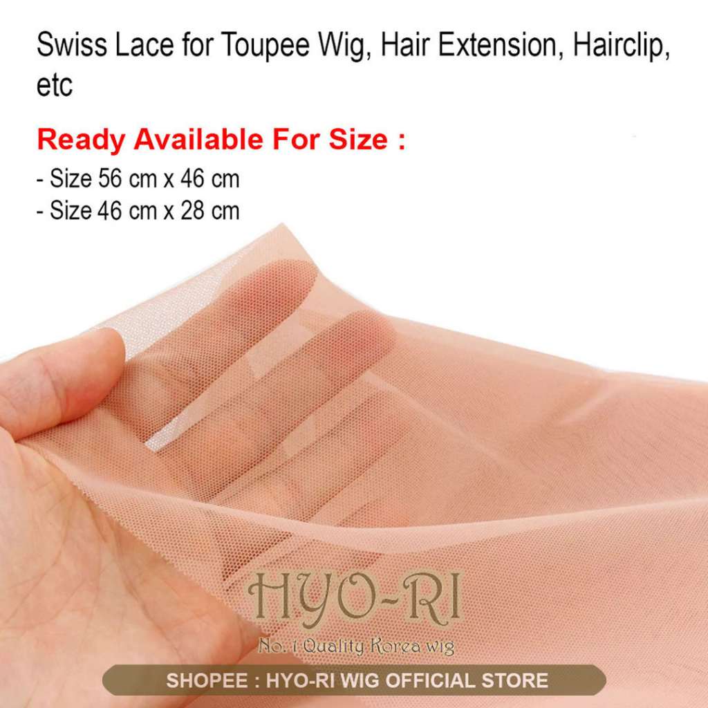 HYO-RI WIG : SWISS BAHAN KAIN LACE WIG KAIN LACE TOUPEE WIG HAIR LACE UNTUK MEMBUAT TOUPEE WIG HAIRC