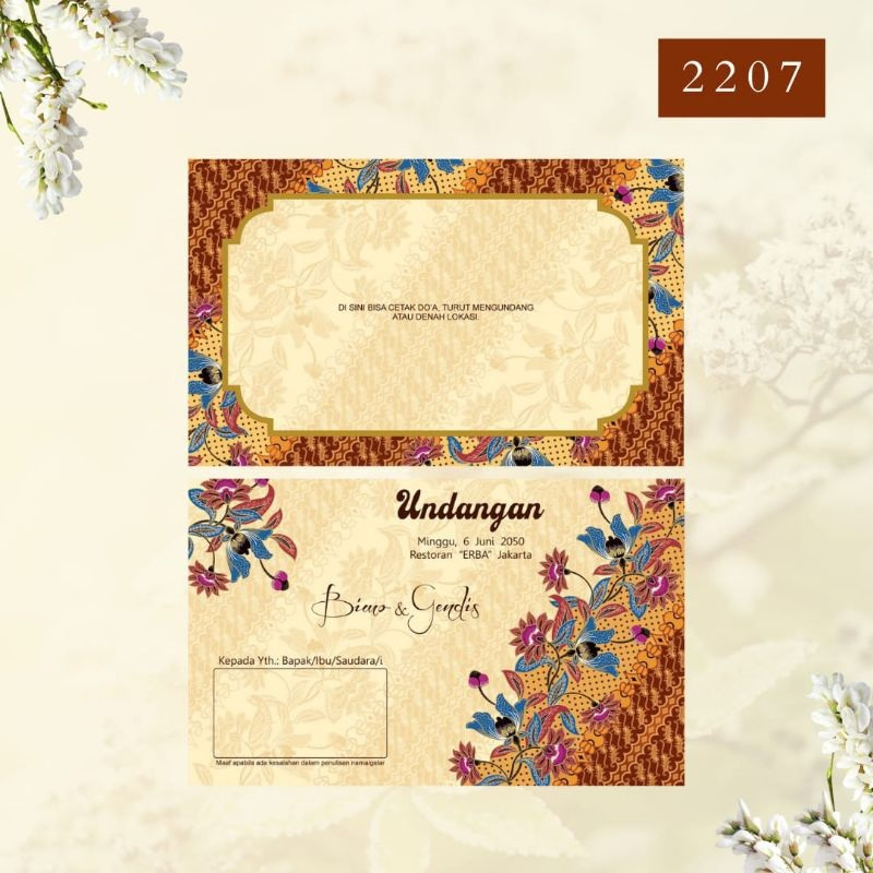 

undangan pernikahan atau khitanan