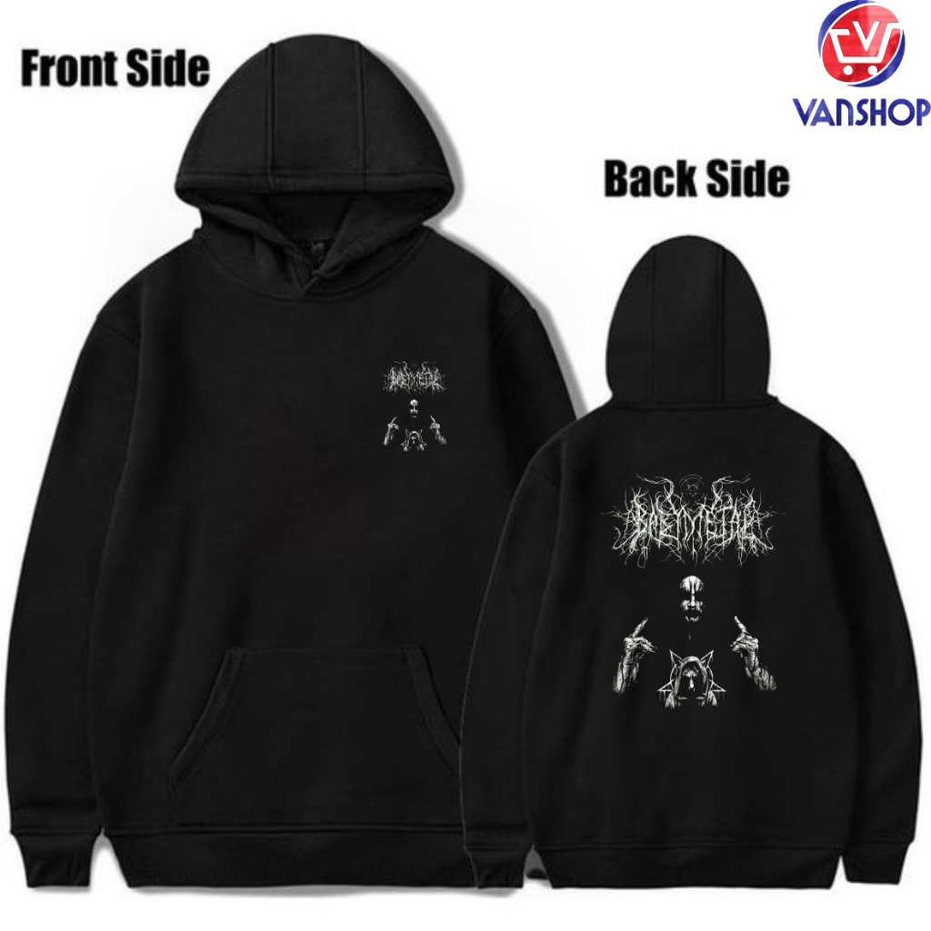 Hoodie VAN_SHOP unisex Distro Hitam Original Hodie Pria Hodie Distro Original Unisex motif   METAL t