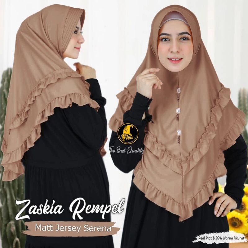 HIJAB INSTAN MODEL REMPEL _ jilbab Instan Variasi Mutiara Rempel / Hijab Variasi model