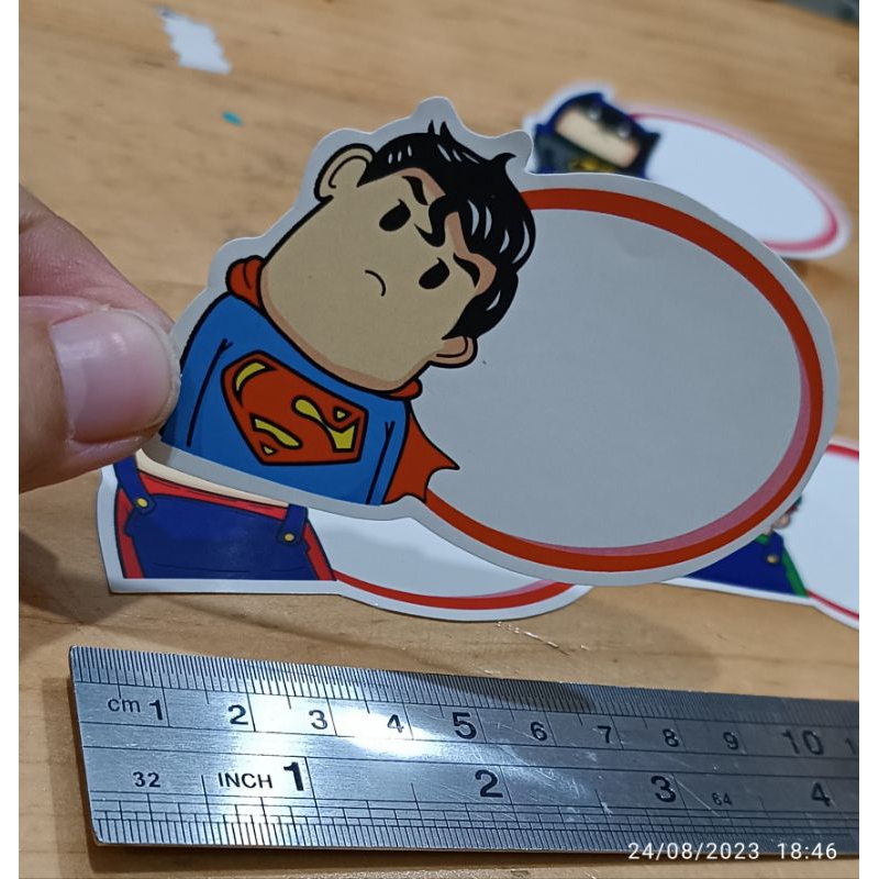 

Stiker Label Superheroes Superman