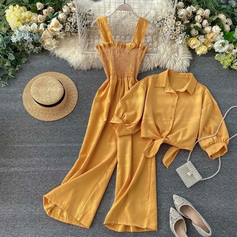 JUMPSUIT/ JUMPSUIT WANITA/ SET CRINCLE