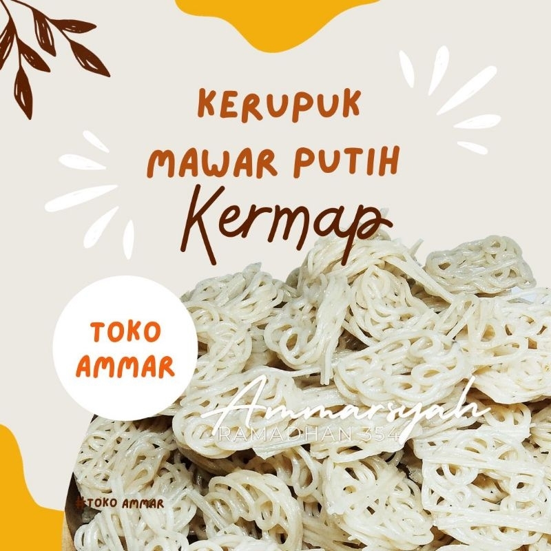 

Kerpuk Mawar Putih Mentah(500gram) 1/2 Kg,Kerupuk Makan ,Kerupuk Seblak