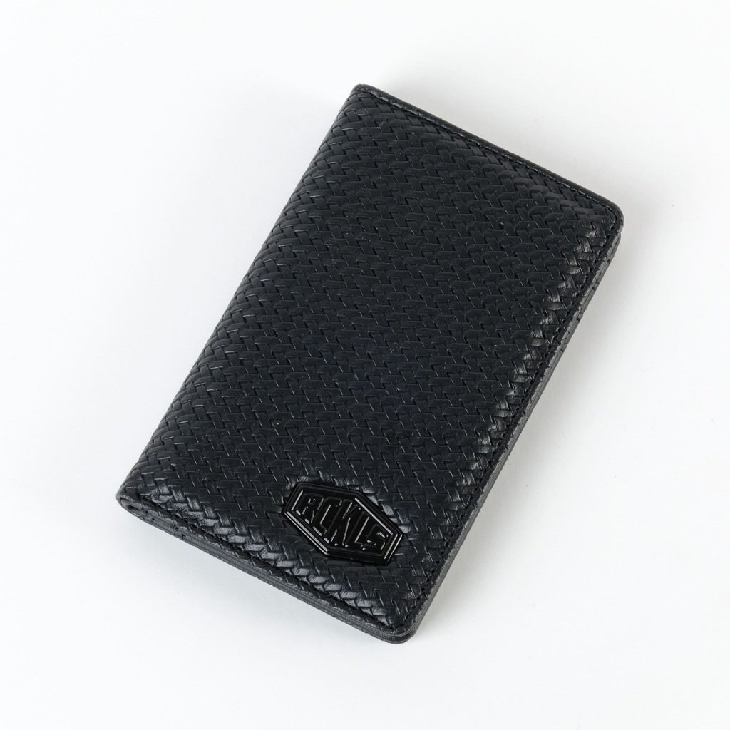 INSANELTD. Slim Wallet Medium Rckls Plate Black Dompet Kulit