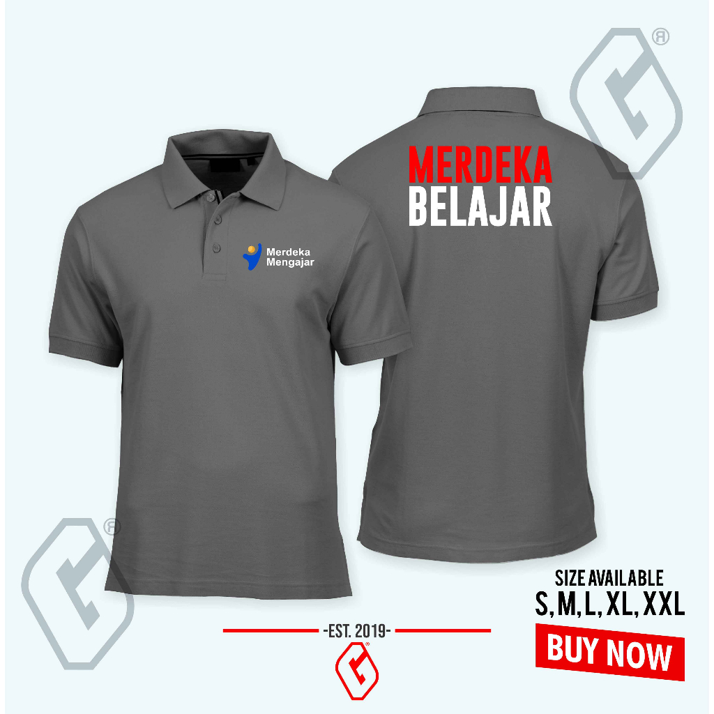 polo shirt merdeka mengajar / baju kerah merdeka mengajar