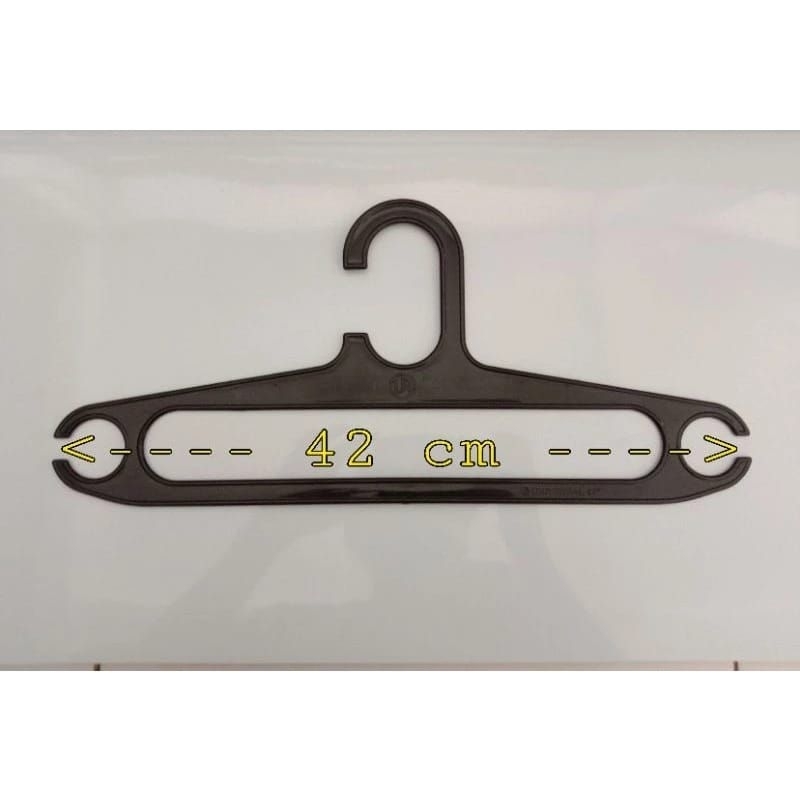 1LUSIN Gantungan Baju Plastik Hanger Laundry Hanger 17 Inch Dewasa Hanger