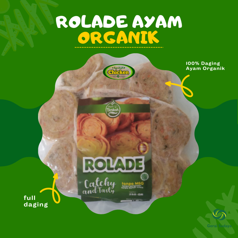 

Rolade Ayam Daging Asli 100% Organik Berkah Chicken 250Gr