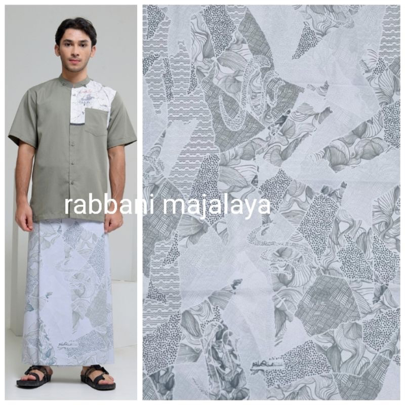 sarung raga 1 putih- SARUNG RABBANI PALESTINE SERIES - SARUNG TERBARU RABBANI - SARUNG ROBANI PUTIH 