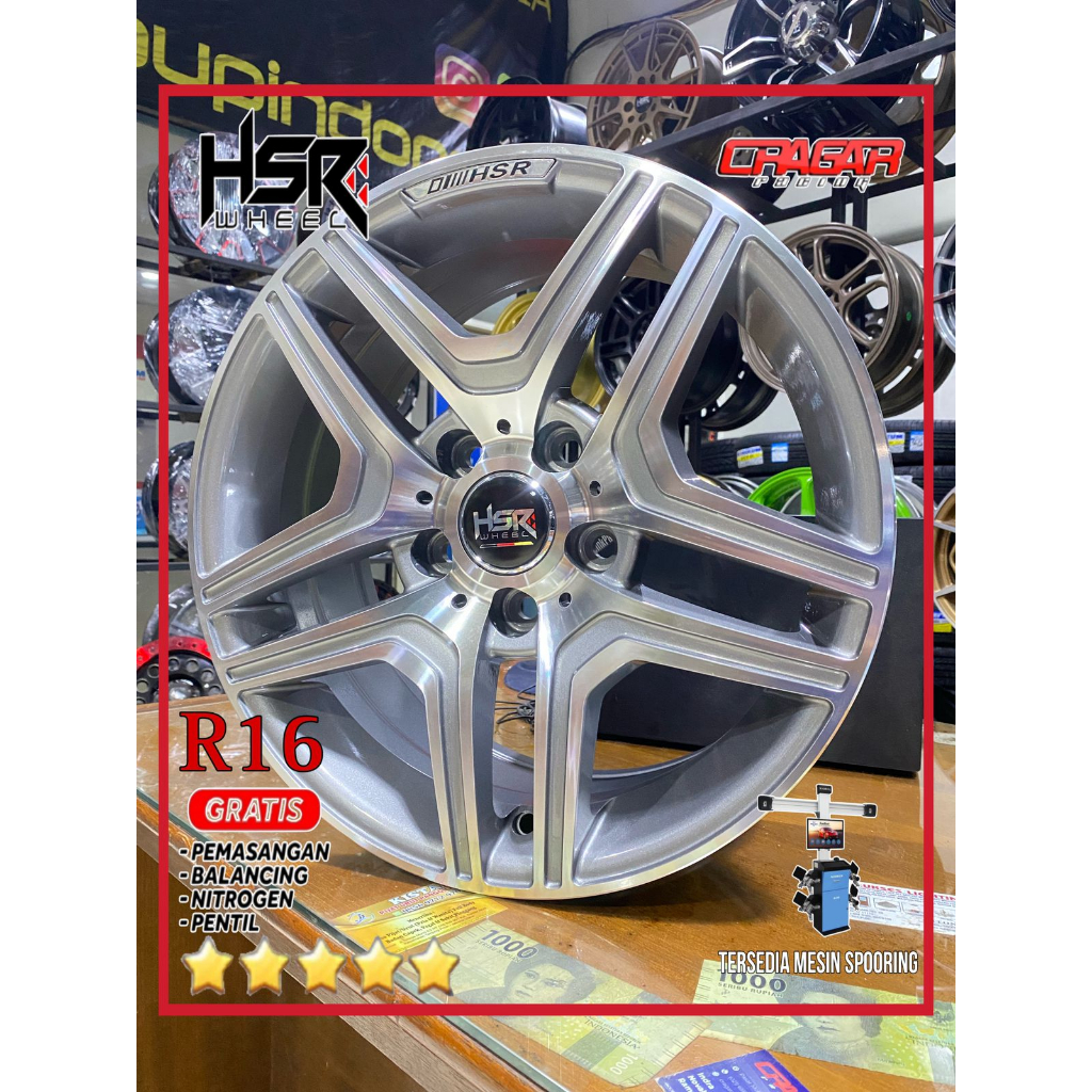 VELG MOBIL MERCY ERTIGA INNOVA RING 16 R16 HSR ROSTOCK ML LUBANG 5