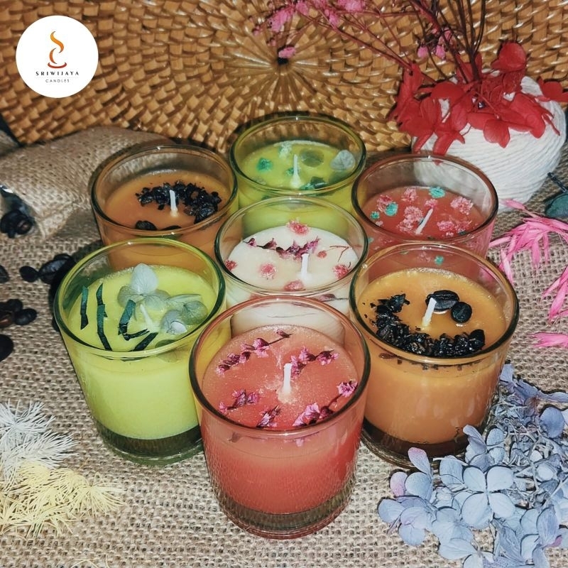 Lilin Aromaterapi by Sriwijaya Candles | Gift Box | Glass Edition | Lilin Aromaterapi Aesthetic