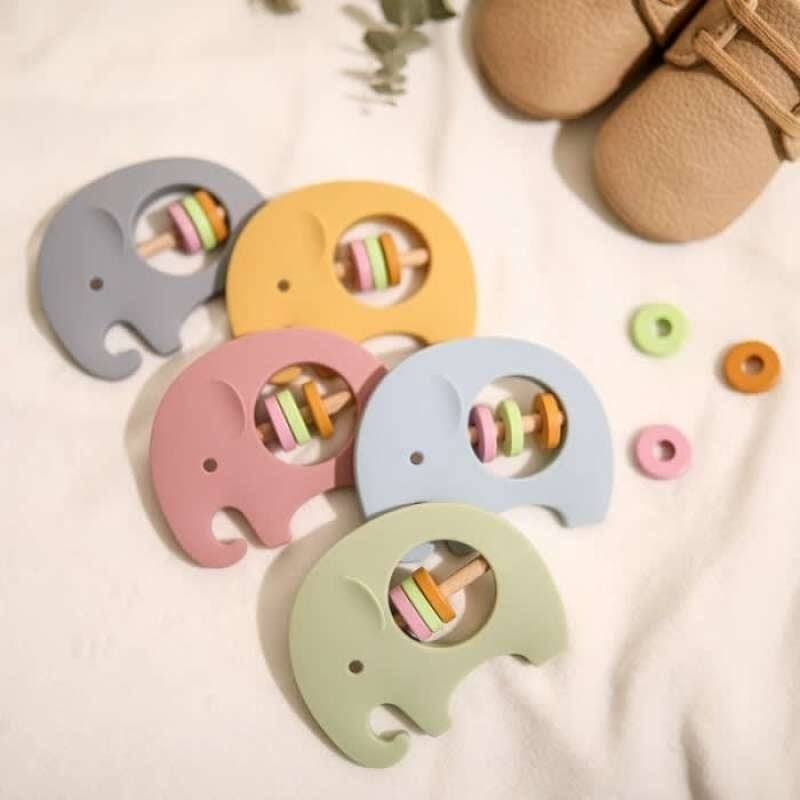 George Baby Silicone Teether Rattle / Silicone Teether/ Teether Baby/ Gigitan Bayi
