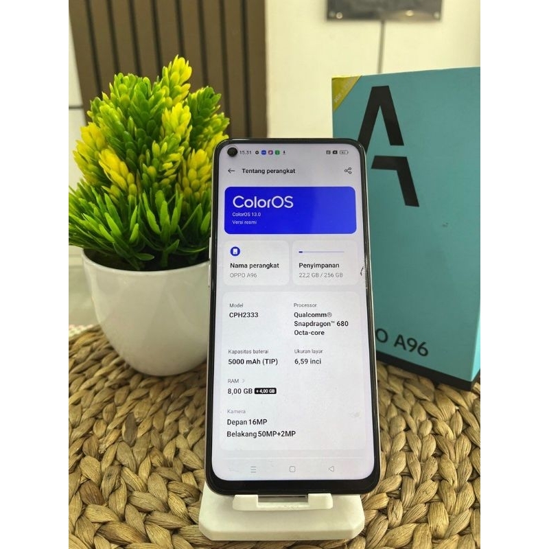 second Oppo a96 8/256