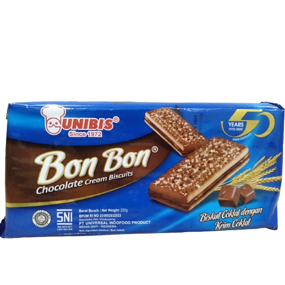 

UNIBIS BON BON CHOCOLATE CREAM BISCUITS