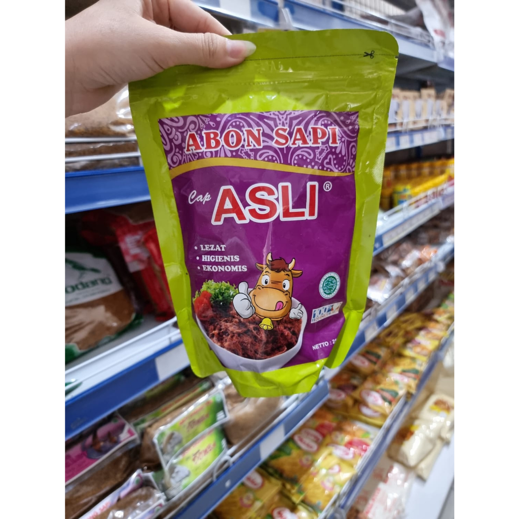 

ASLI abon sapi kemasan pouch 250gr