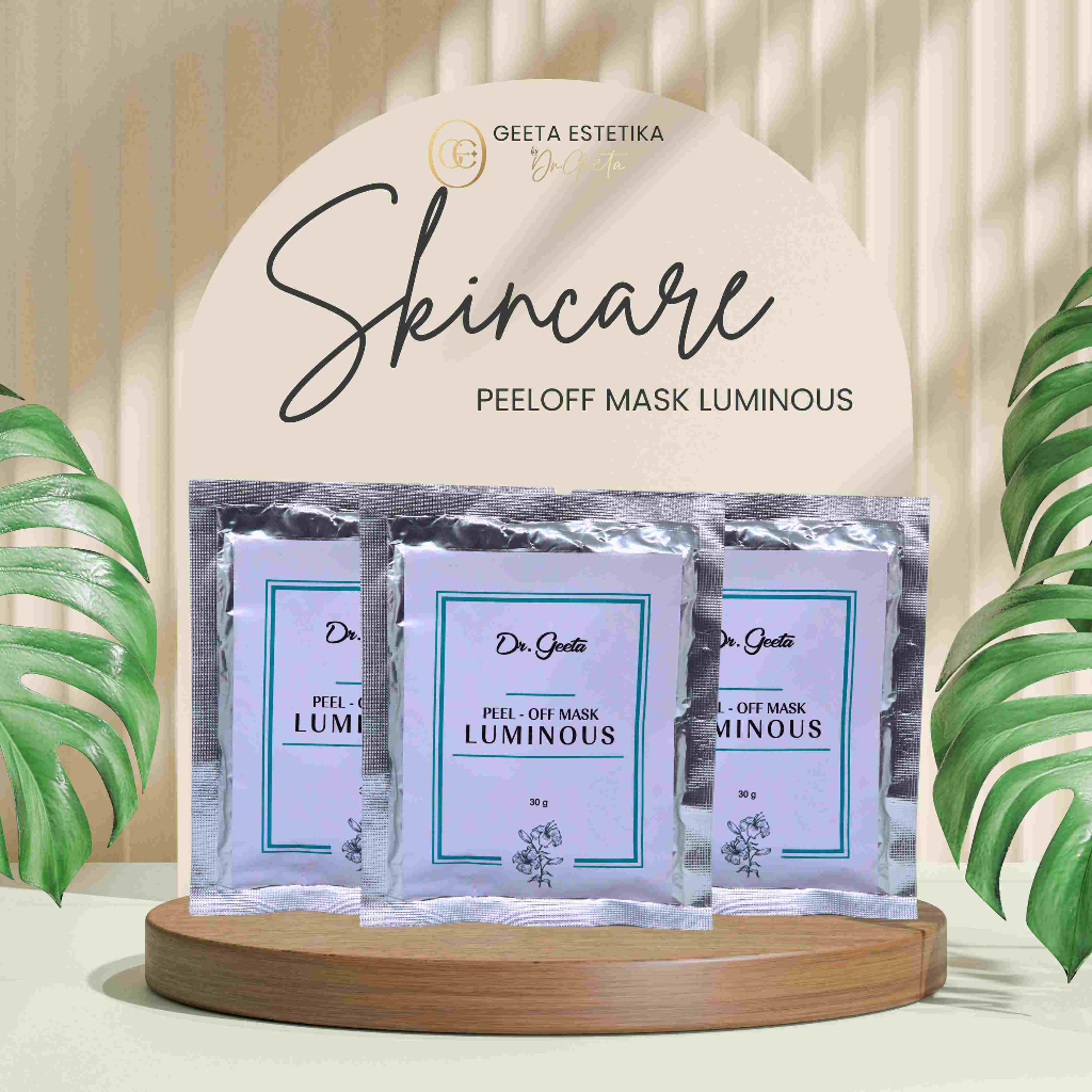 Dr. Geeta Peel Off Mask Luminous  – Cerahkan & Haluskan Kulit Wajah | Brightening Agent