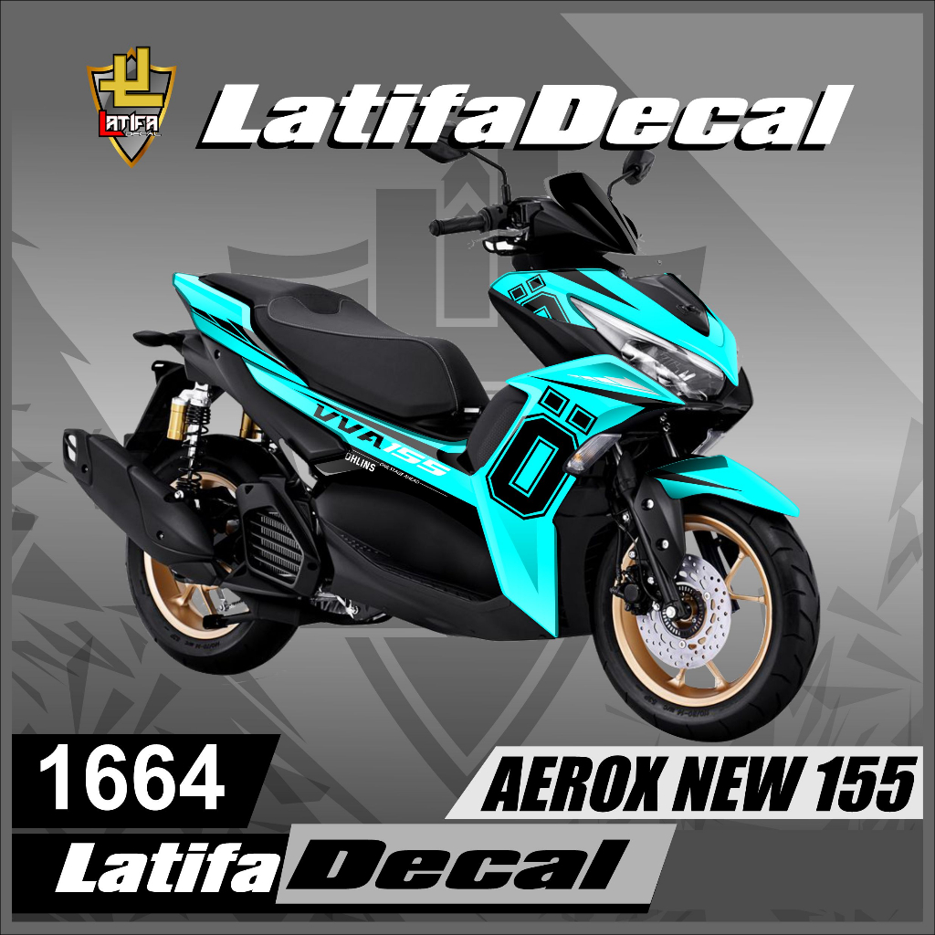 STICKER DECAL OHLINS STIKER DECAL OHLINS BUAT MOTOR AEROX 155 NEW DECAL AEROX NEW OHLINS FULLBODY