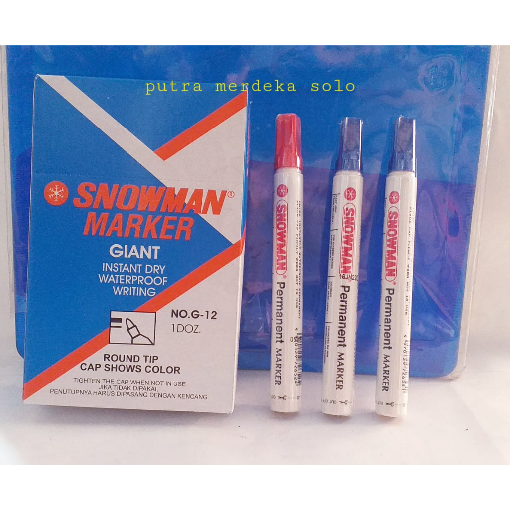 

Spidol Permanent Snowman G-12 Snowman Marker