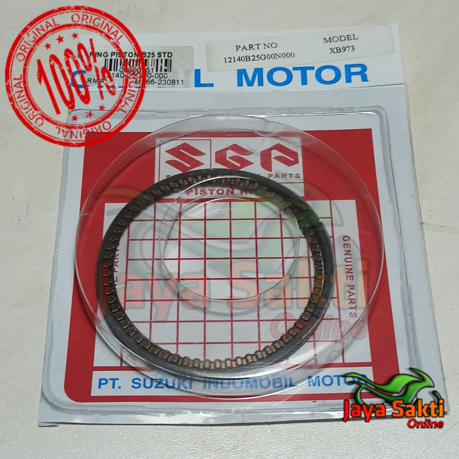 RING PISTON UKURAN STANDAR SATRIA FU 150 KARBU ASLI SUZUKI