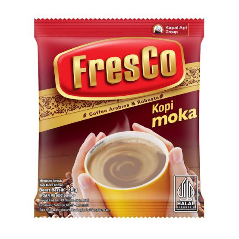 

FRESCO KOPI KRIM MOKA 30 GRAM 1 RENCENG ISI 10