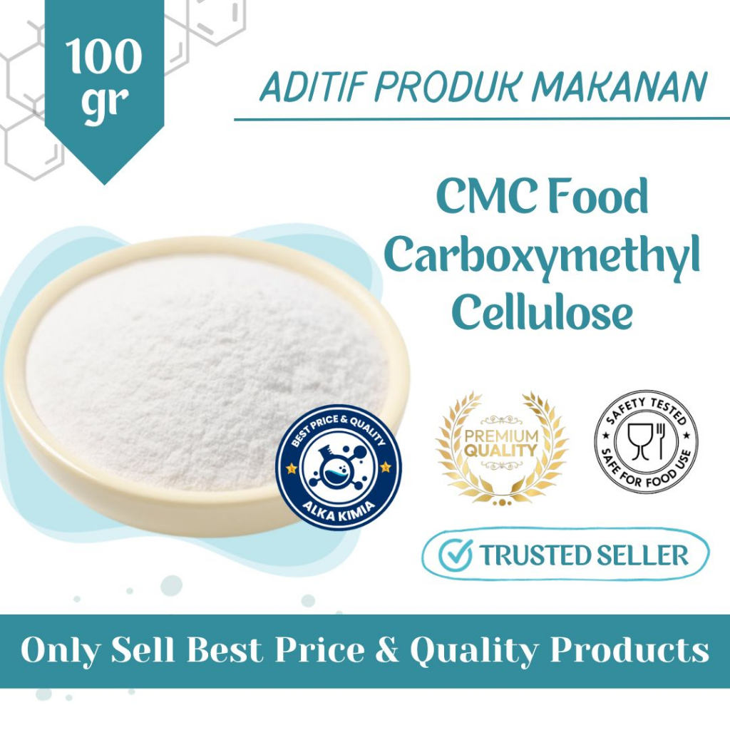 

CMC Food Grade 100gr CMC Food Carboxymethyl Cellulose Original Asli