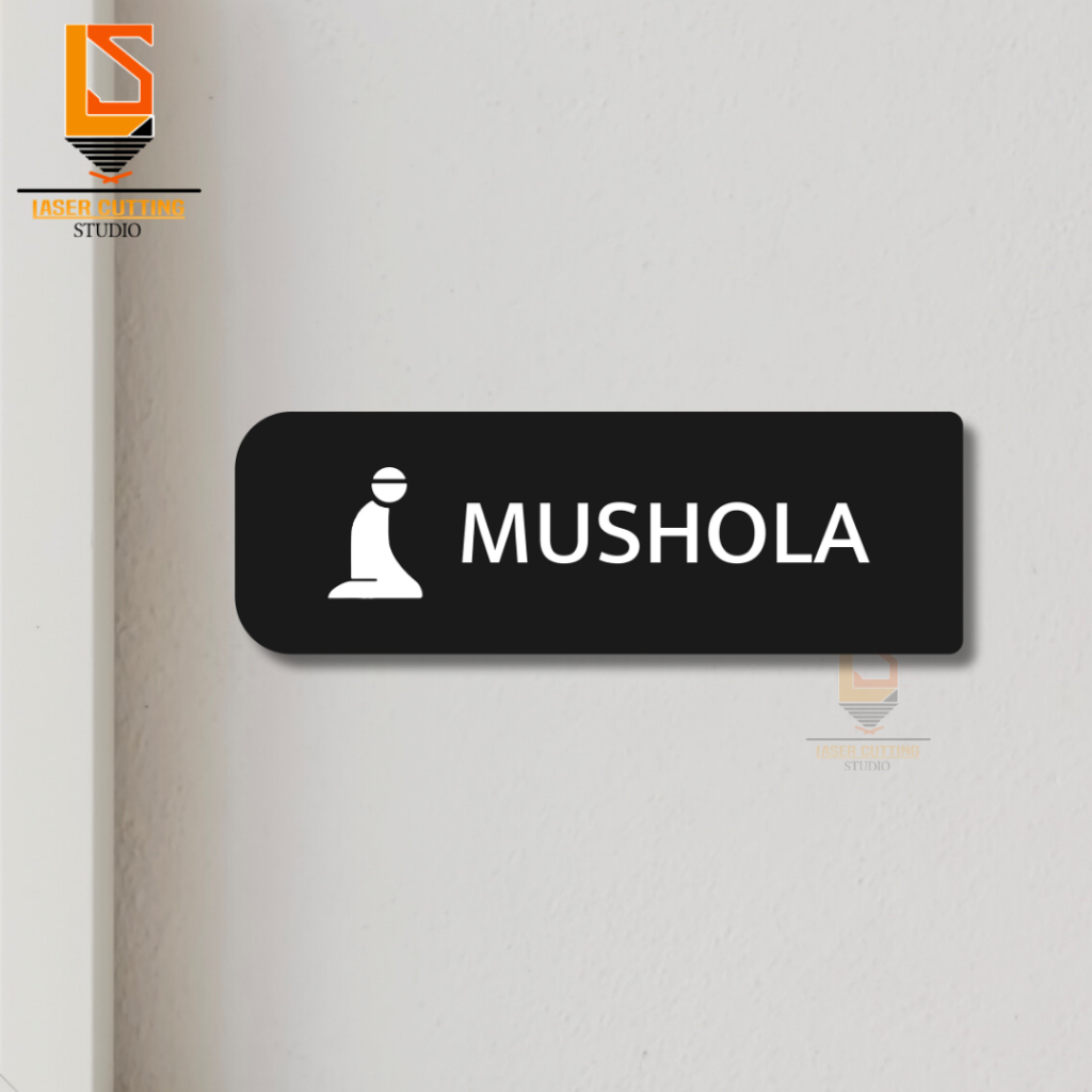 Sign Akrilik Mushola Sign Board Acrylic