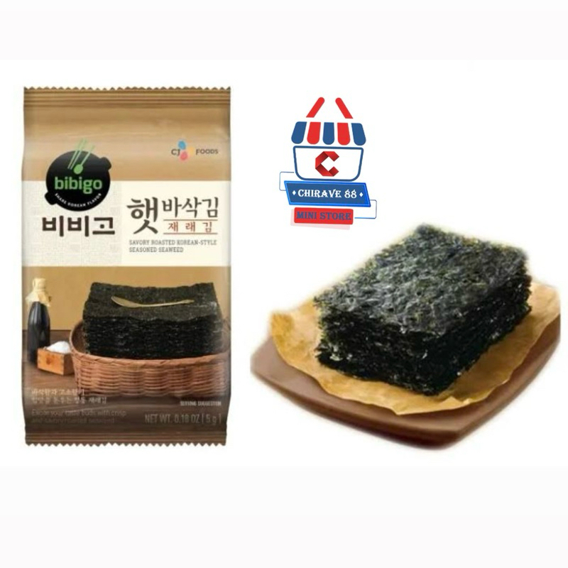 

BIBIGO Seaweed Seasoned Laver 5g - Rumput Laut Berbumbu Korea