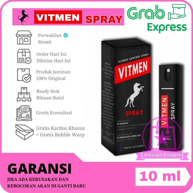 VITMEN SPRAY Pria Tahan Lama BPOM