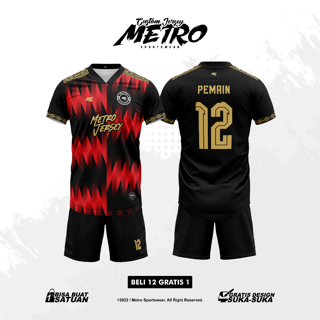 Jersey Futsal Custom Design Full Printing