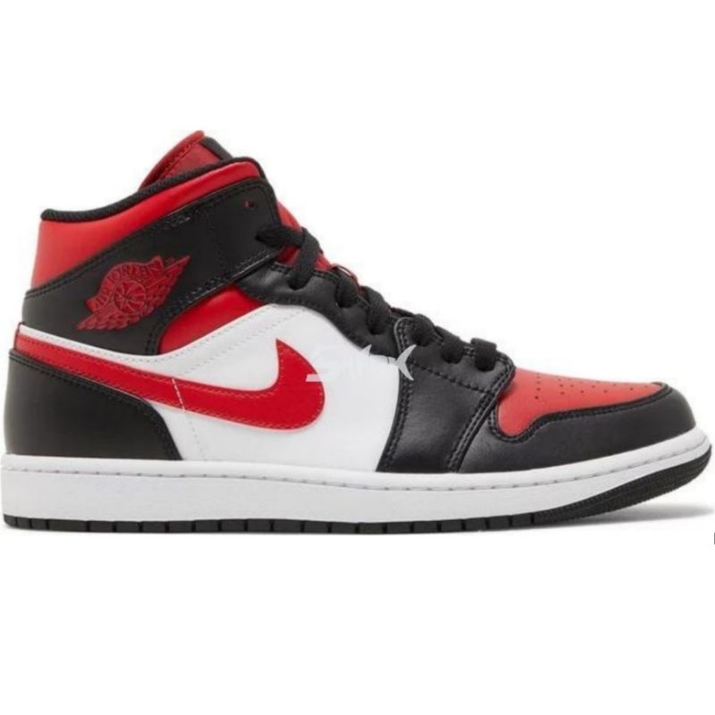 Air Jordan 1 Mid "Bred Toe" 100% Authentic