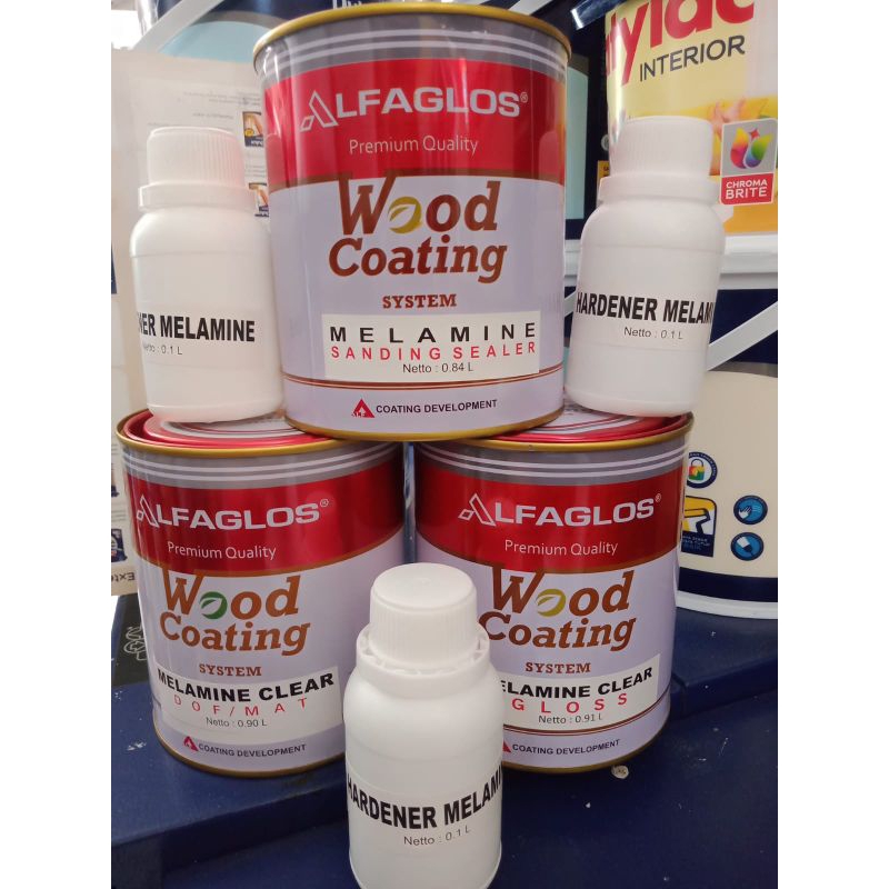 Melamine Sending Sealer+ Hardener Alfa Alfaglos 1liter set