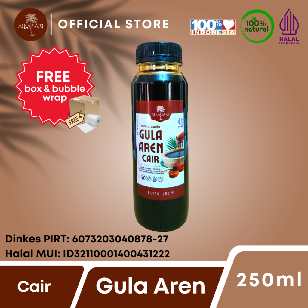 

250 ml Gula Aren Cair Premium Alka Sari