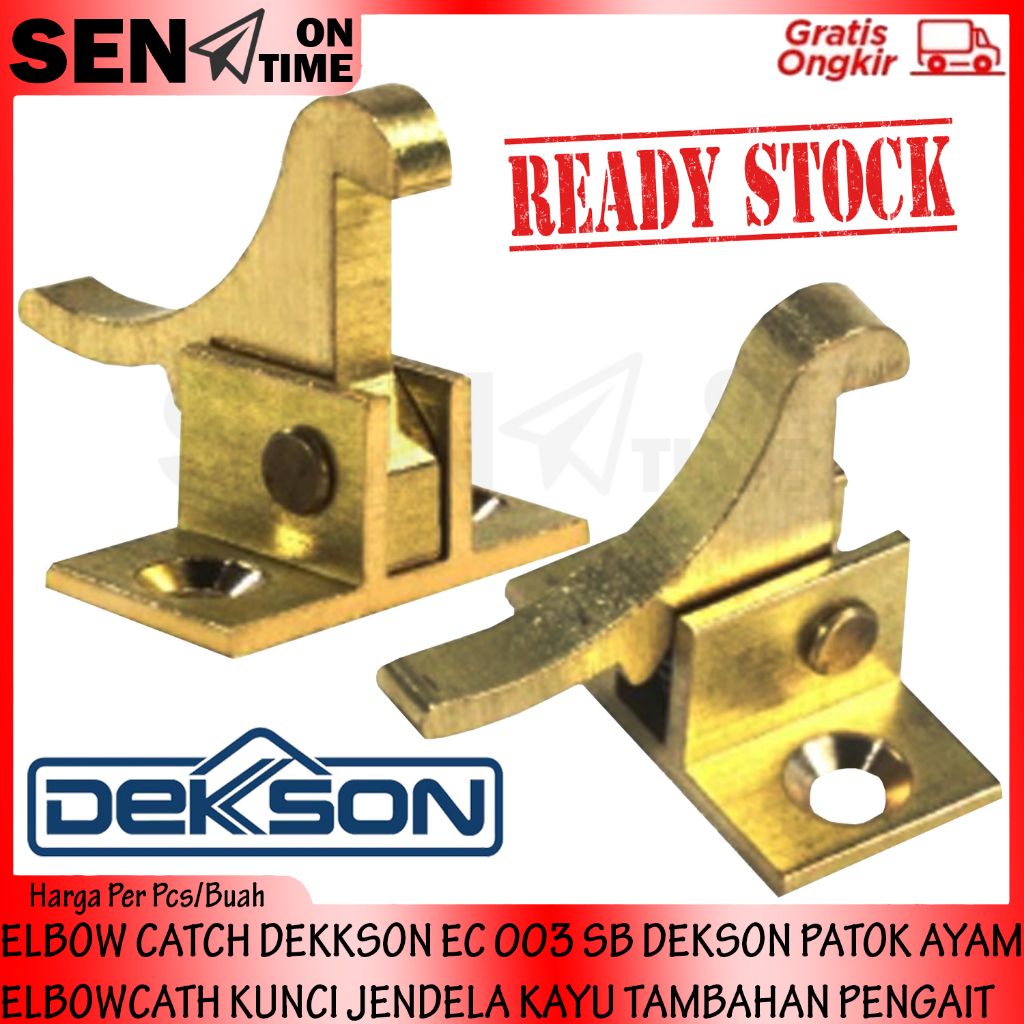 ELBOWCATH DEKSON ELBOW CATCH DEKKSON EC 003 SB PATOK AYAM KUNCI JENDELA KAYU TAMBAHAN PENGAIT KAIT P