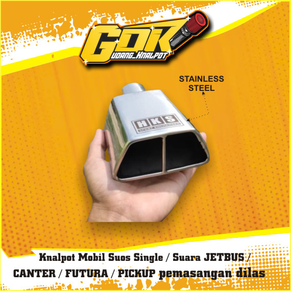 Knalpot Mobil Suos Single / Suara JETBUS / CANTER / FUTURA / PICKUP pemasangan dilas