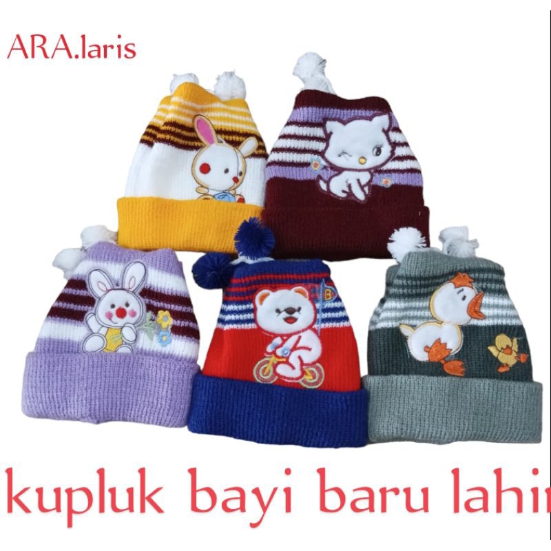 Topi Bayi laki-laki kupluk bayi kupluk orok kupluk anak bayi baru lahir laki-laki dan perempuan kara