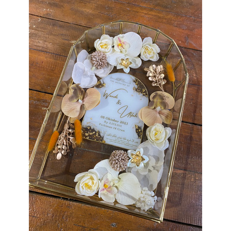 mahar terarium pernikahan ,mahar resin ,mahar terarium Resin