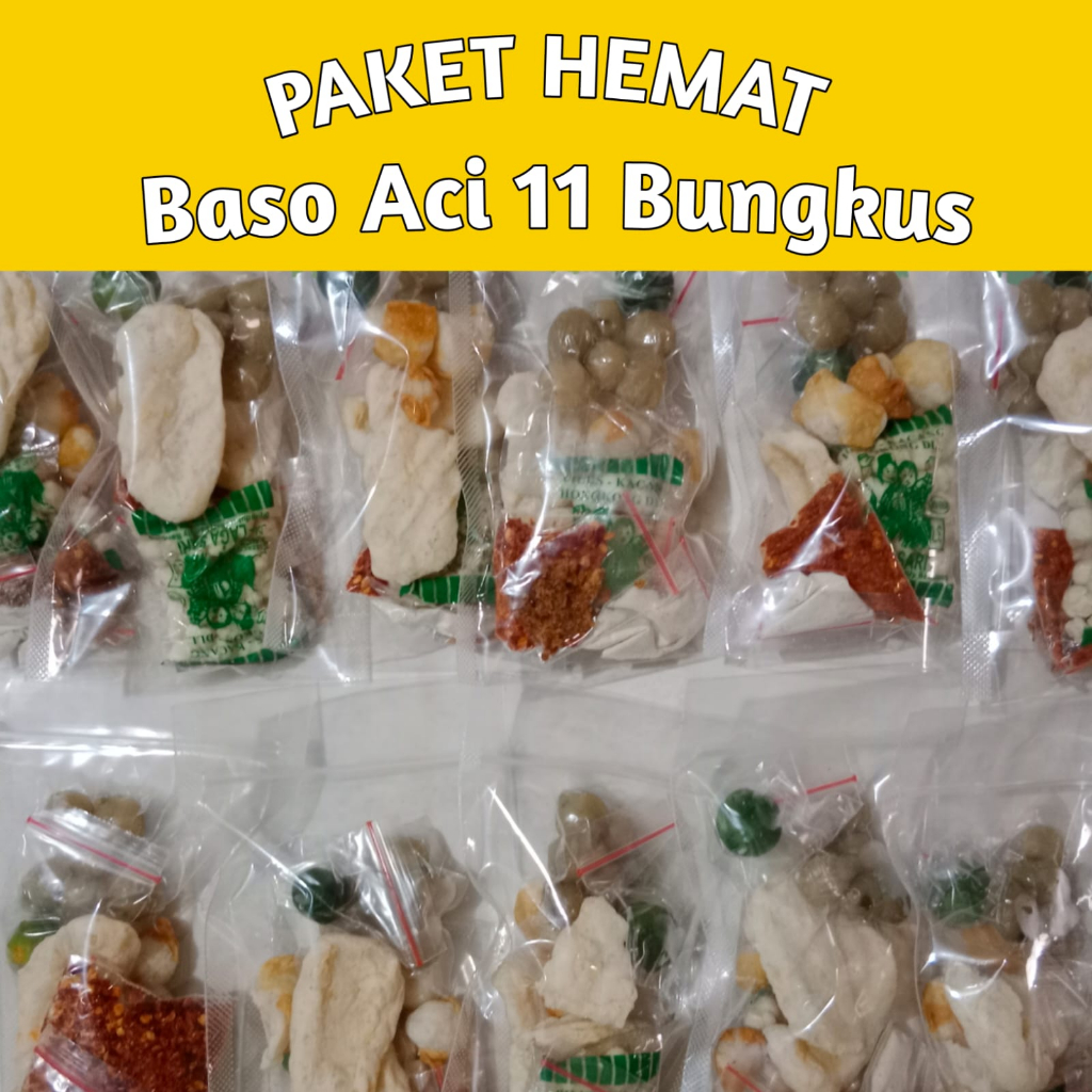 

Paket 11 Bungkus Baso Aci