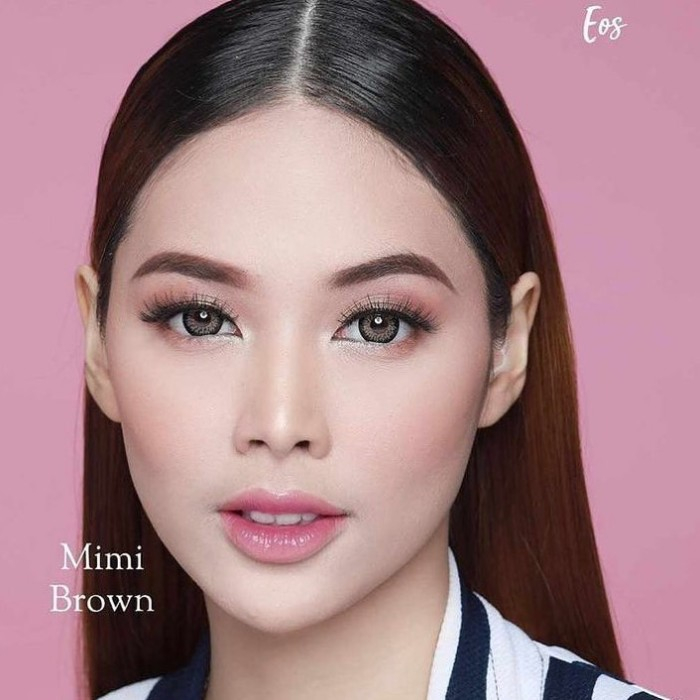 SOFTLENS FUZZY EOS MIMI BROWN/GREY 14.5 MM ( NORMAL S/D -10.00 )