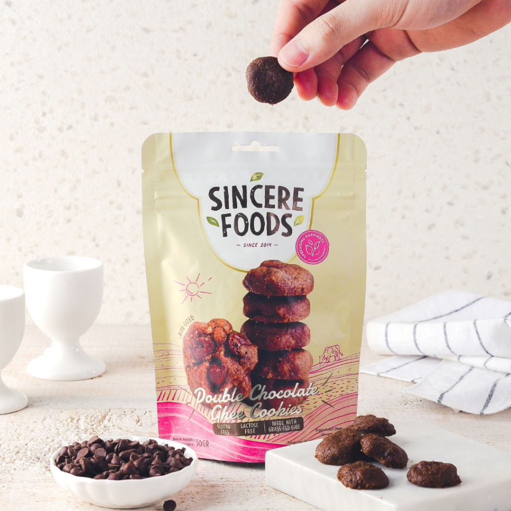 

Double Chocolate Ghee Cookies Gluten Free Lactose Free - Sincere Foods